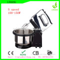 150W electric stand mixer for wholesale with SS rotating bowl